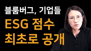 박란희의 TalkTalk 블룸버그 기업들 ESG 점수 최초로 공개 [upl. by Brian]