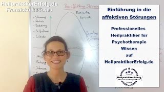 Heilpraktiker Psychotherapie Einführung in die Affektiven Störungen [upl. by Aileahcim]