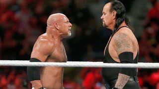 Goldberg faces off with Brock Lesnar The Undertaker and more Royal Rumble 2017 [upl. by Lisette]