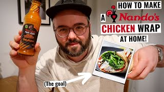 How to make a NANDOS CHICKEN WRAP at home 🍗🇵🇹👨‍🍳 [upl. by Hembree840]