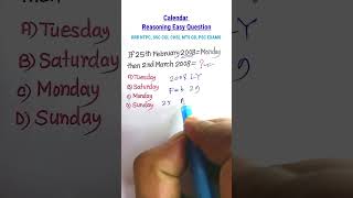 Calender Tricks  Calender Reasoning Tricks RRB NTPC SSC CGL CHSL MTS  Reasoning Tricks [upl. by Malachi95]