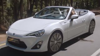 Toyota GT 86 Cabrio 2015 Subaru BRZ Cabrio First Video Driving Commercial CARJAM TV [upl. by Ayiotal]