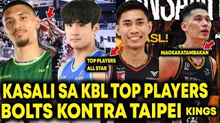 KBL Top Players ang tatlong Pinoy RHENZ ABANDO SJ Alvano Bolts VS Linsanity Taipei Kings Jeremy Lin [upl. by Ecinna25]