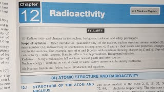 RADIOACTIVITY CLASS 10 ICSE CHAPTER 12 EXERCISE 12 A PART5 [upl. by Gavin]