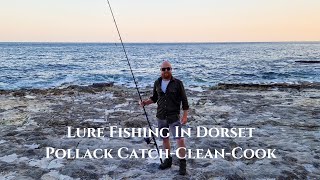 Lure Fishing in Dorset  POLLACK Catch Clean Cook [upl. by Vivia]