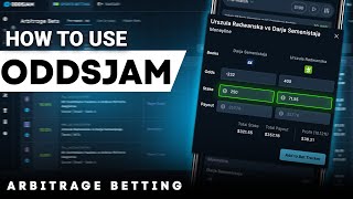 Arbitrage Betting Tutorial RiskFree Sports Betting  How to Use OddsJam [upl. by Enylcaj]