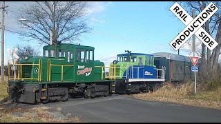 GE 45 Tonner Doubleheader on the Walkersville Southern Railroad 12182022 [upl. by Darcia250]