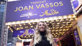 The Golden Bachelorette Joan Vassos Makes Her Broadway Debut in ALADDIN [upl. by Calendre]