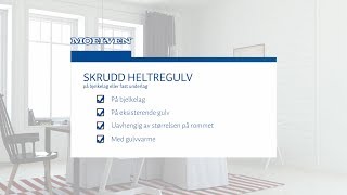 Skru heltregulv i bjelkelag eller eksisterende gulv [upl. by Tilagram715]