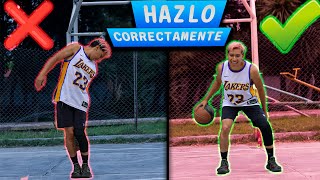 🤯Como pasar el balón de BALONCESTO por la espalda RAPIDO  Basketball para PRINCIPIANTES 🏀 [upl. by Liartnod]