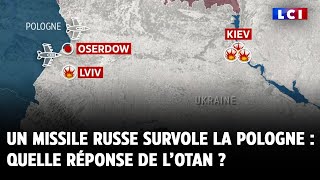 Un missile russe survole la Pologne  quelle réponse de l’Otan [upl. by Dez]