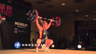 Lydia Valentin 115kg Snatch Slow Motion [upl. by Capp]