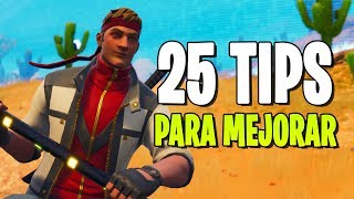 25 TIPS EXTRA para MEJORAR en FORTNITE TEMPORADA 6 [upl. by Akenot999]