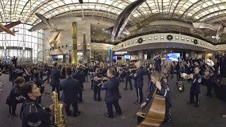 USAF Band Holiday Mannequin Challenge 360 version [upl. by Eidoow]