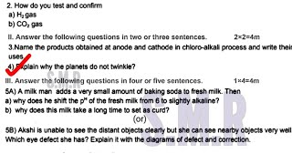 10th class self assessment 2 fa2 physical science question paper and answer key new syllabus model [upl. by Desdamonna]