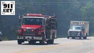 Tamworth Fire Trucks Responding  Engine 3 Engine 5 POV  Action Ambulance [upl. by Job]