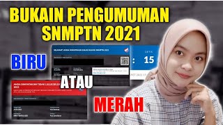 BUKAIN PENGUMUMAN SNMPTN 2021 SUBSCRIBERS BANYAK YANG MERAH [upl. by Eelyram578]