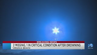 One male in critical condition after drowning on Oceanfront two still missing [upl. by Innavoij818]