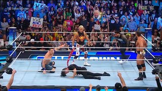 Cody Rhodes John Cena e Jey Uso attacks The Judgment Day and Solo Sikoa  WWE SmackDown 1062023 [upl. by Merideth267]