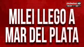 Javier Milei llegó a Mar del Plata para ver el show de Fátima Florez [upl. by Ellennahs]