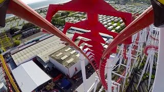 Jubilee Odyssey Roller Coaster POV Front Seat 60FPS Fantasy Island England [upl. by Gentille]