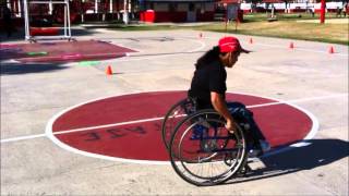 CIRCUITO DE HABILIDADES EN SILLA DE RUEDAS HELENA PEREZ TENIS DE MESA COLOMBIA [upl. by Leahicm]