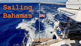 Sailing Bahamas Crossing the Gulf Stream Leopard 50 Catamaran 14 [upl. by Lenore]