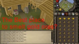 Runescape 2007 The Best place to smelt gold ores [upl. by Acinhoj]