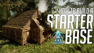 How To Build A Starter Base In Ark Survival Ascended [upl. by Arbua]