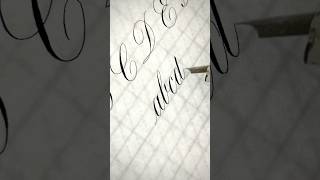 Copperplate Calligraphy d calligraphy calligraphyforbeginners handwriting pointedpencalligraphy [upl. by Able]