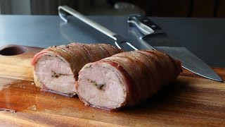 quotNew Years Babyquot Porchetta  BaconWrapped Pork Tenderloin Roast  Mini Porchetta Recipe [upl. by Aivata453]