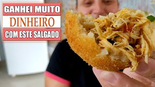 COXINHA COM MASSA DE BATATA COMO FAZER  RECEITAS DA ROSA [upl. by Navonod]