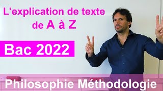 Méthode explication de texte Bac philo 2021 [upl. by Johannah652]