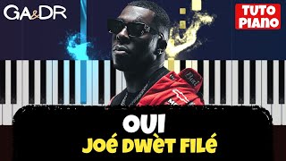 Joé Dwèt Filé  Oui PIANO COVER TUTORIEL KARAOKE   GaampDr Piano Tuto [upl. by Jeff]