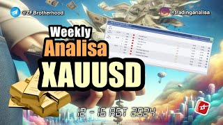 Weekly Analisa Teknikal XAUUSD hari ini‼️Daily Forecast tgl 12  16 Agt 2024 [upl. by Ottavia]