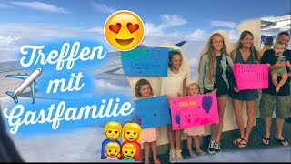 FLUG  TREFFEN mit GASTFAMILIE  AUSLANDSJAHR USA 201819 Treffen auf Video [upl. by Omissam]