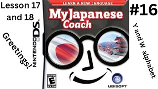 Y and W Alphabet Katakana Vowels Greetings My Japanese Coach 16 [upl. by Iveson]