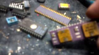 GOLD and SILVER  reclaim parts from Vintage Electronics [upl. by Countess521]