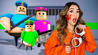 KAT ESCAPES POLICE FAMILY PRISON RUN IN ROBLOX OBBY [upl. by Truscott]