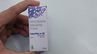 LacrimosG eye drops carboxymethylcellulose sodium eye drops use in video [upl. by Mansoor260]