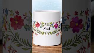 Sip in Style Personalized Floral Mug to Brighten Your Day custommug floraldesign [upl. by Thecla]