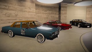 My American Car garage tour  Muscle cars Lowriders and other iconic cars GTA Online [upl. by Thorndike327]