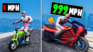 Every time I crash my bike gets faster in GTA 5 [upl. by Yellah]