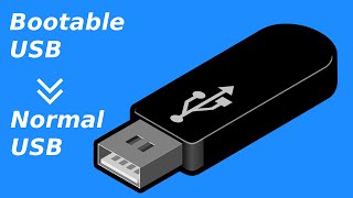 How to Convert Bootable USB to Normal USB  pen drive on Windows  pc tutorial windows [upl. by Carlstrom673]