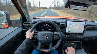 2023 Toyota Sequoia TRD Pro  POV Test Drive Binaural Audio [upl. by Zebe]