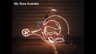 Christmas Lighting Show Display Christmas Rope Light Helicopter Plane Animation Motif [upl. by Anilesor]