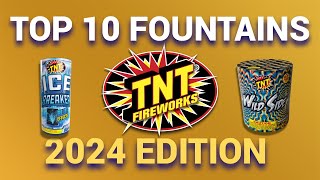 Top 10 TNT Fireworks Fountains 2024 EDITION  California Safe amp Sane [upl. by Casia946]