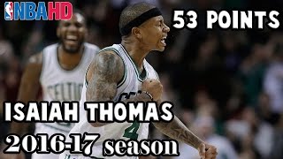 Isaiah Thomas Full Highlights vs Wizards ECSF Game 2 2017  53 Pts on Sister´s BDay [upl. by Skantze]