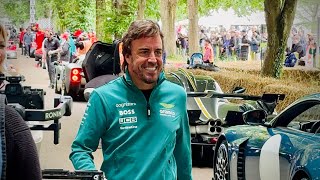 Fernando Alonso Driving 2M Aston Martin Valiant V12 Manual Hypercar [upl. by Hebert]