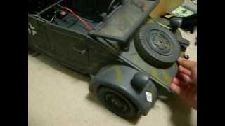 16 RC KUBELWAGEN front suspension test [upl. by Nolly]